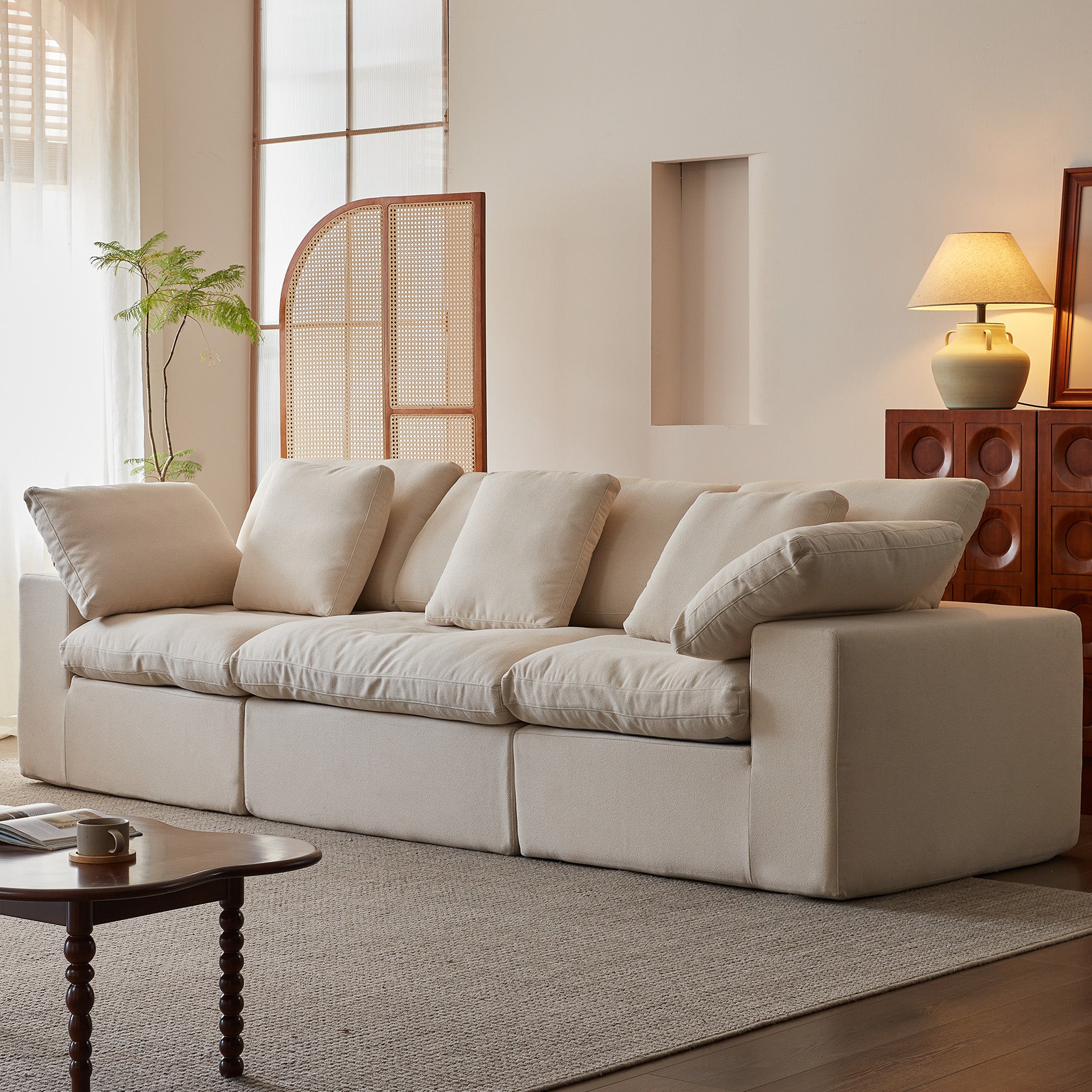 Modular Cloud-Feel Sofa (No Assembly Required)