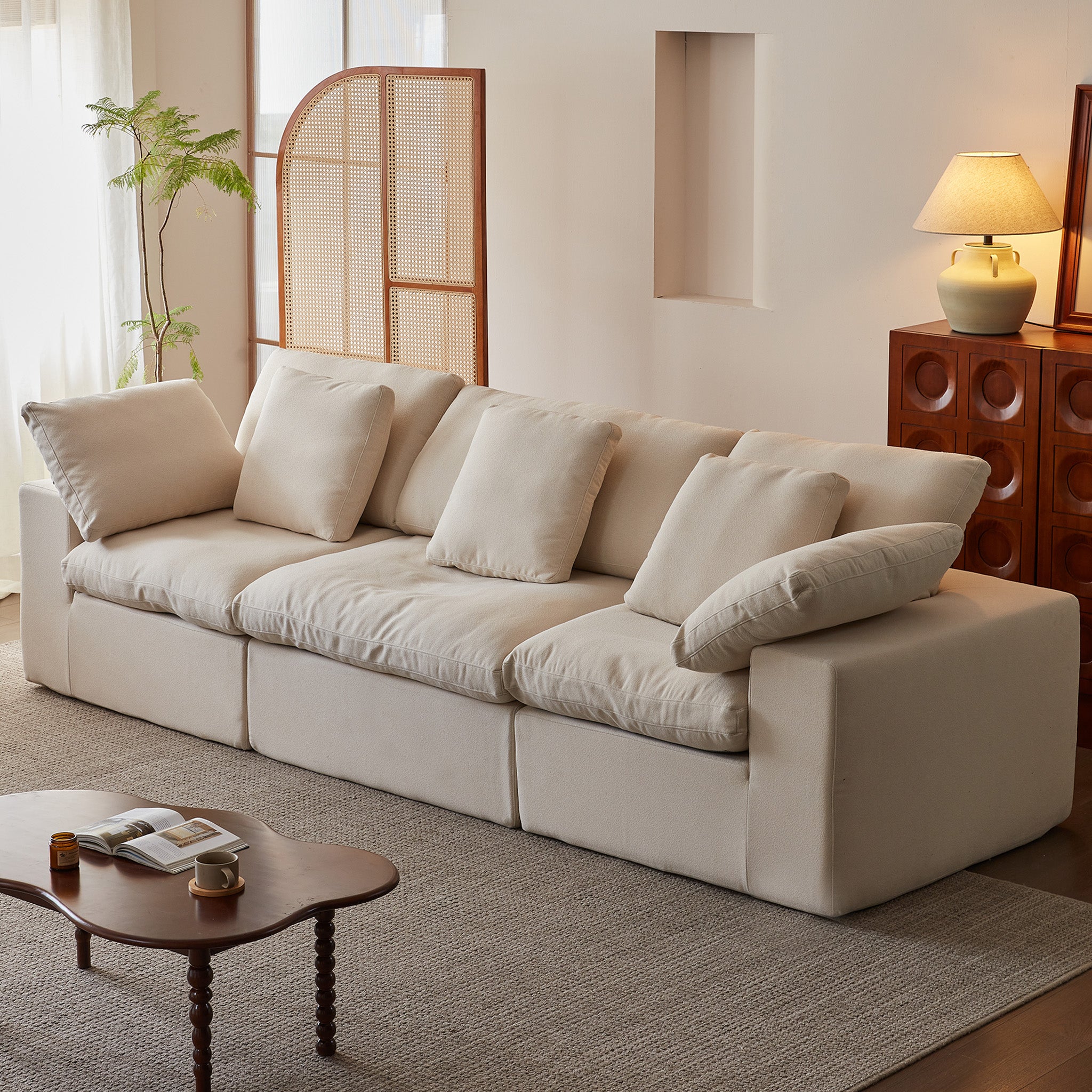 Modular Cloud-Feel Sofa (No Assembly Required)