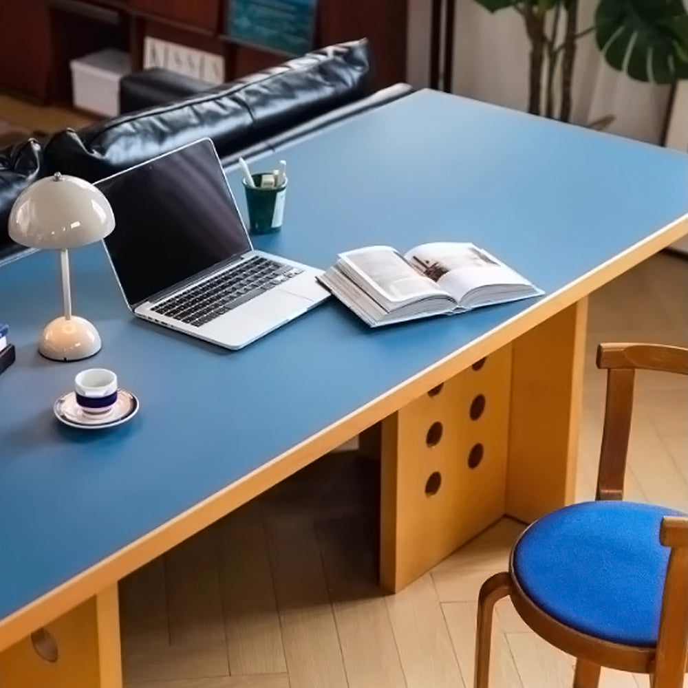Mid-Century Modern Solid Oak Desk