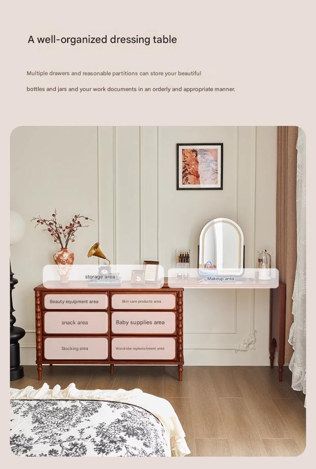 Hepburn Vanity | A Mid-Century Modern Dressing Table Designed for Small Spaces