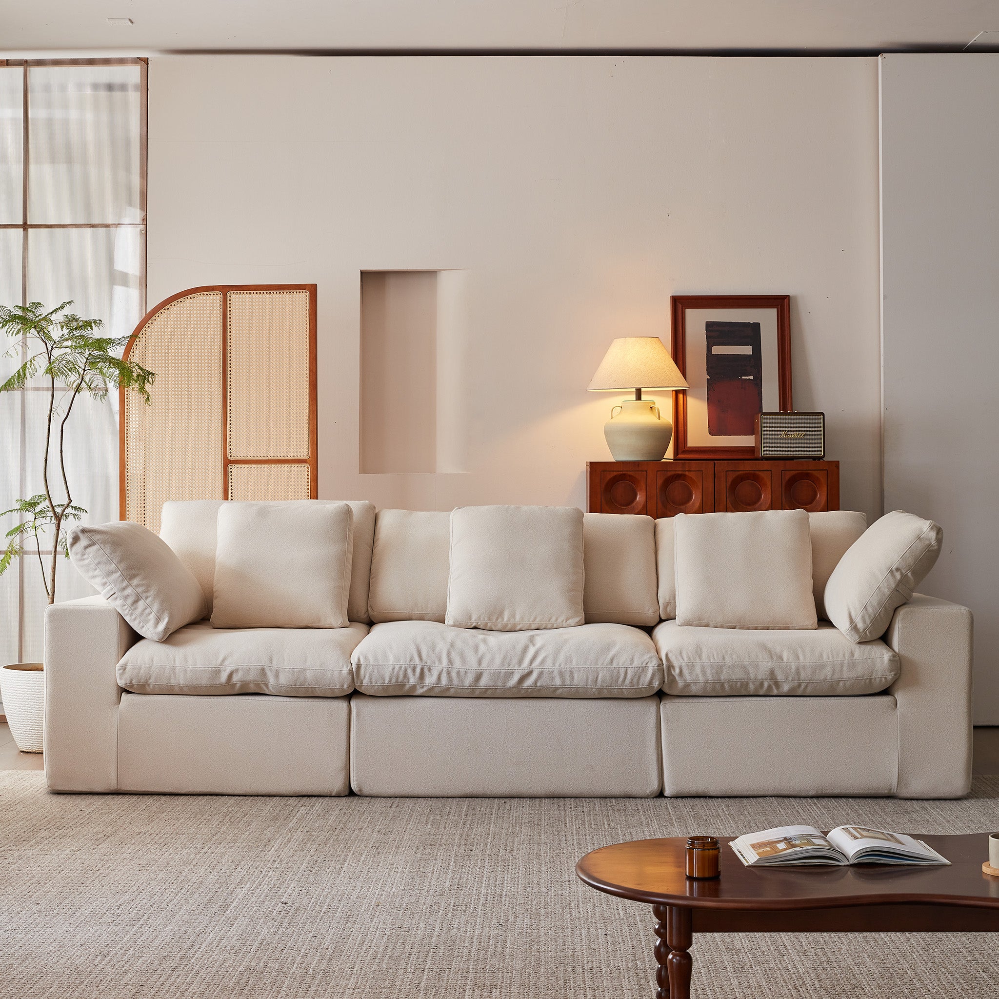 Modular Cloud-Feel Sofa (No Assembly Required)