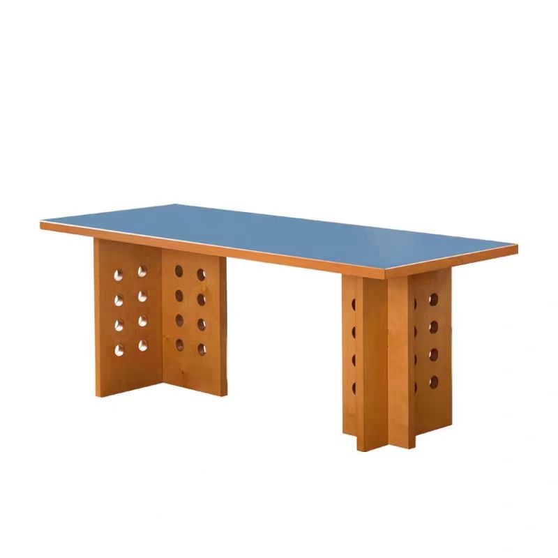 Mid-Century Modern Solid Oak Desk