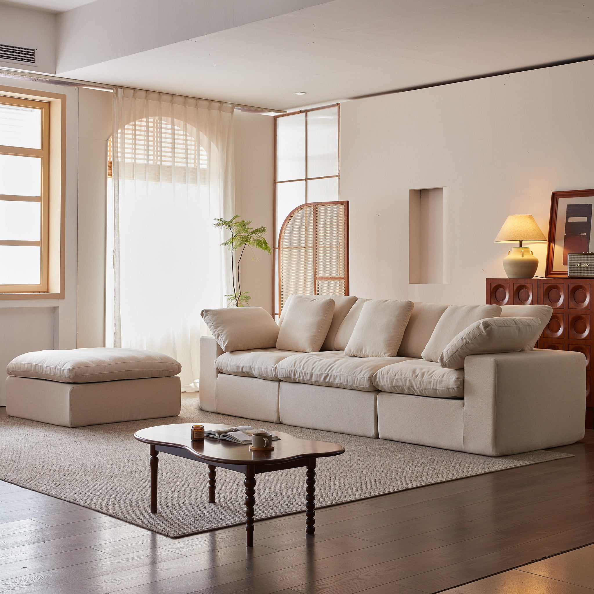 Modular Cloud-Feel Sofa (No Assembly Required)