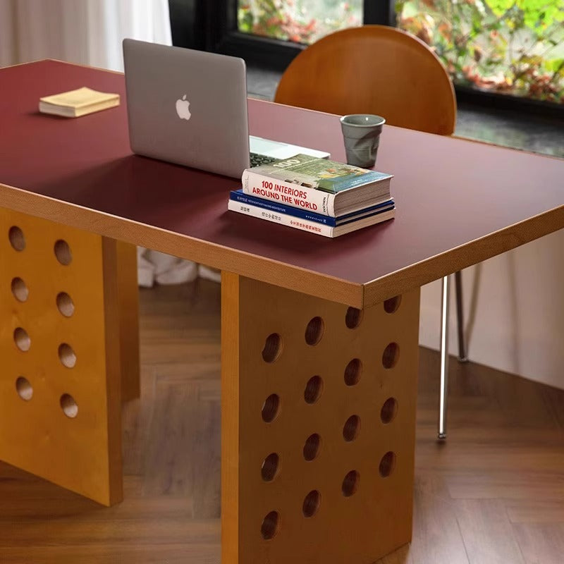 Mid-Century Modern Solid Oak Desk