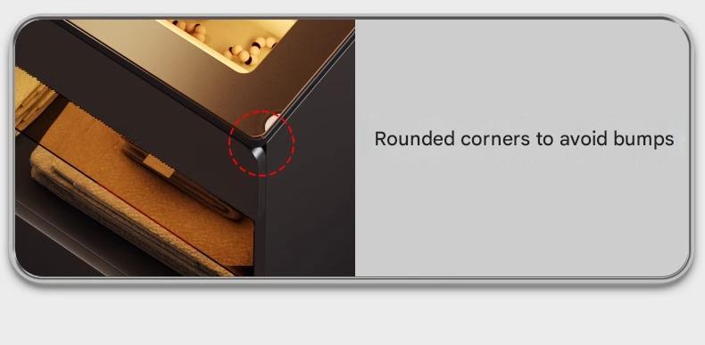 55" Glass Top Modern Dresser Walk-in Closet Island with Jewelry Storage and Light