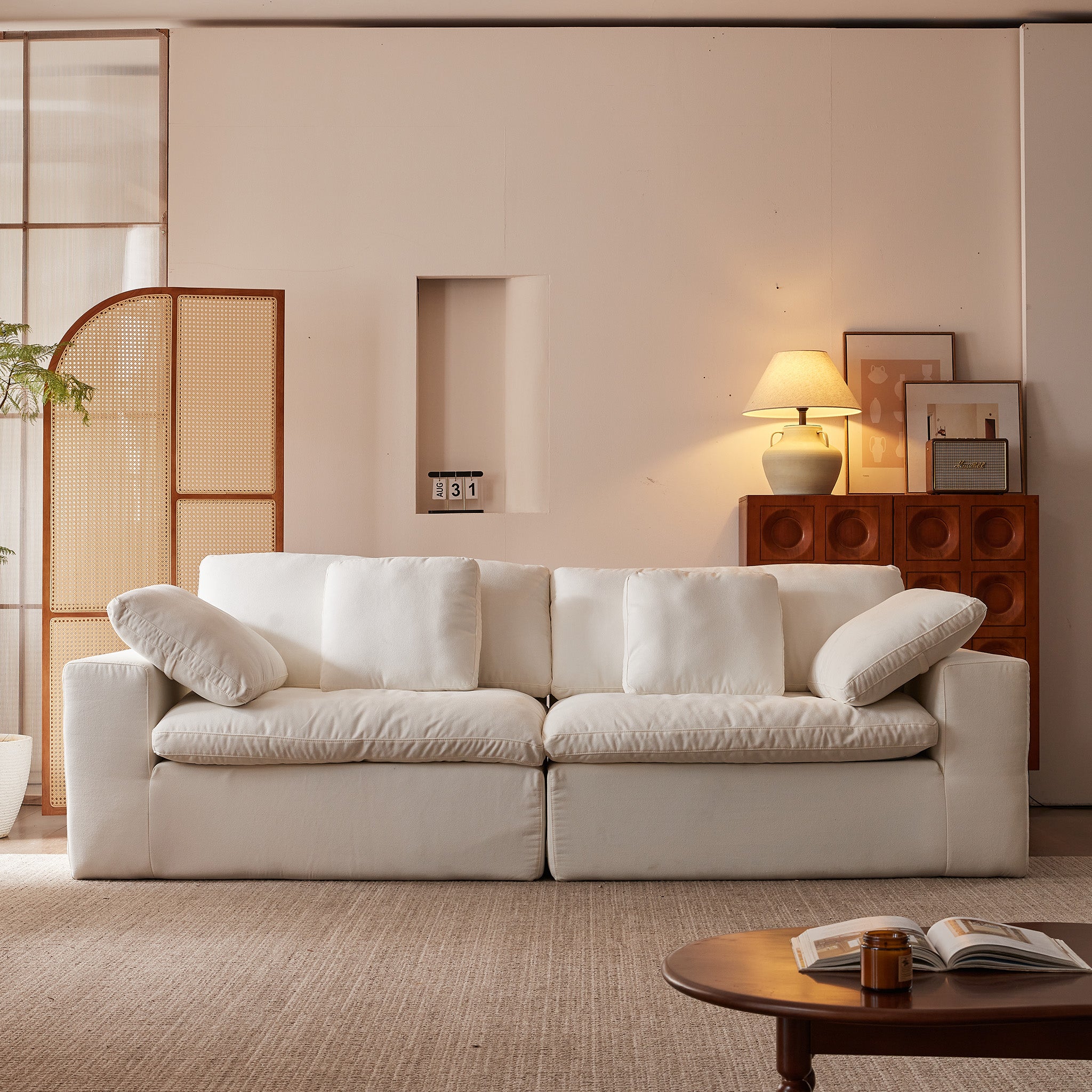 Modular Cloud-Feel Sofa (No Assembly Required)