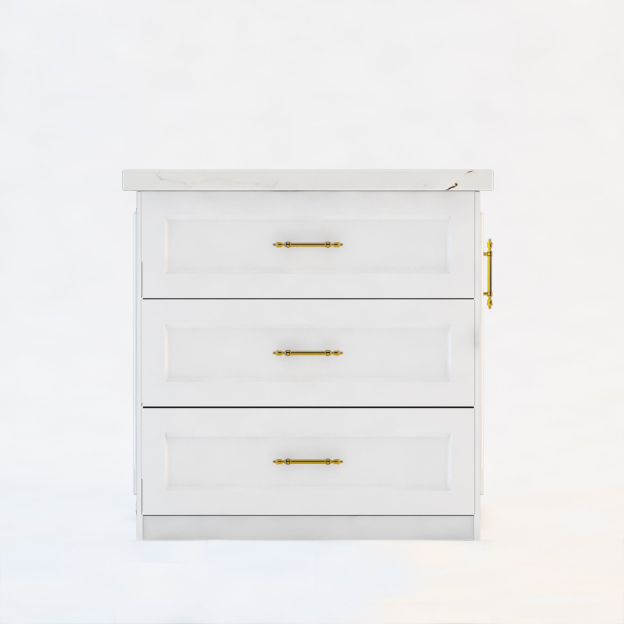 80 Inch Unique Large Kitchen Island with Storage that Seats for Four People.