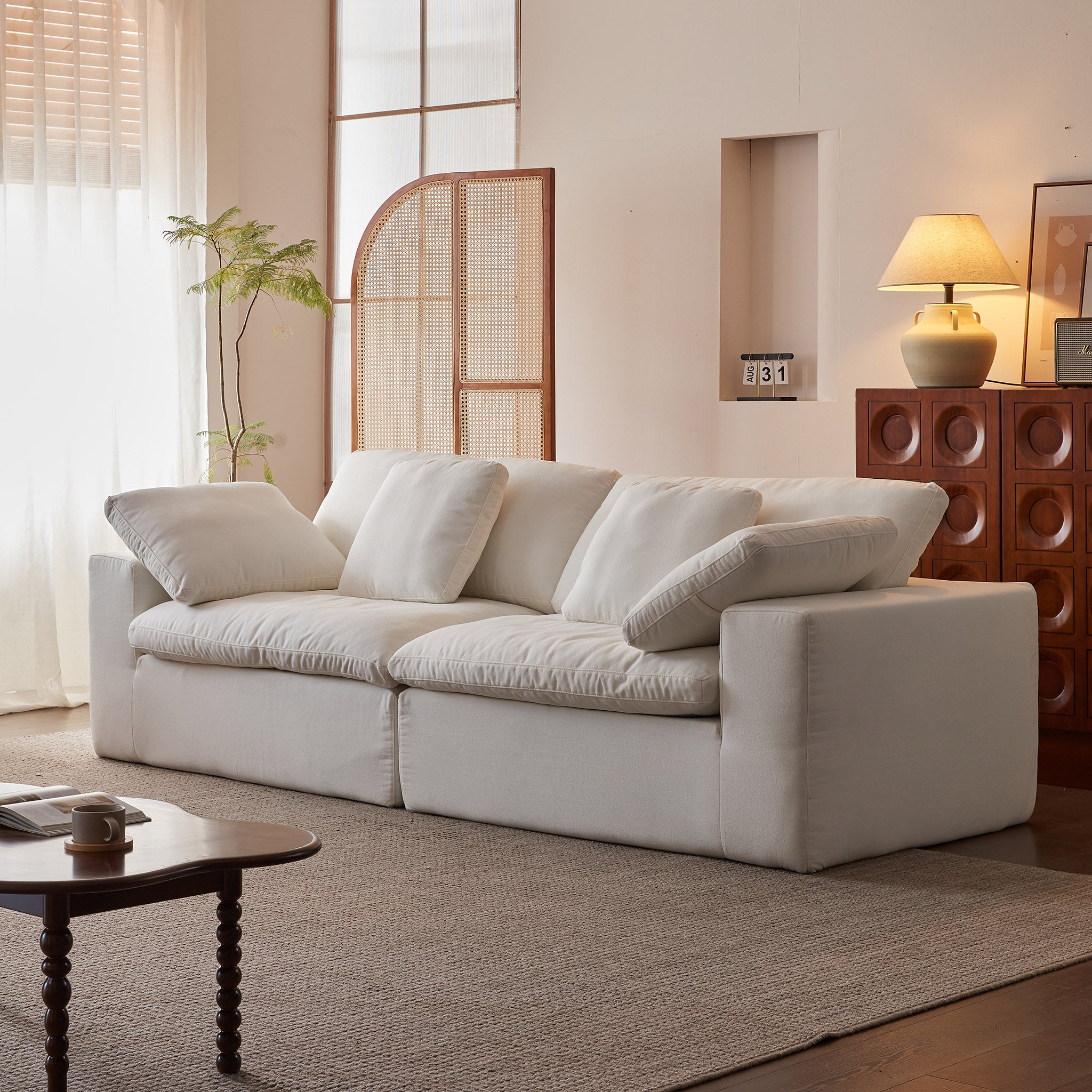 Modular Cloud-Feel Sofa (No Assembly Required)