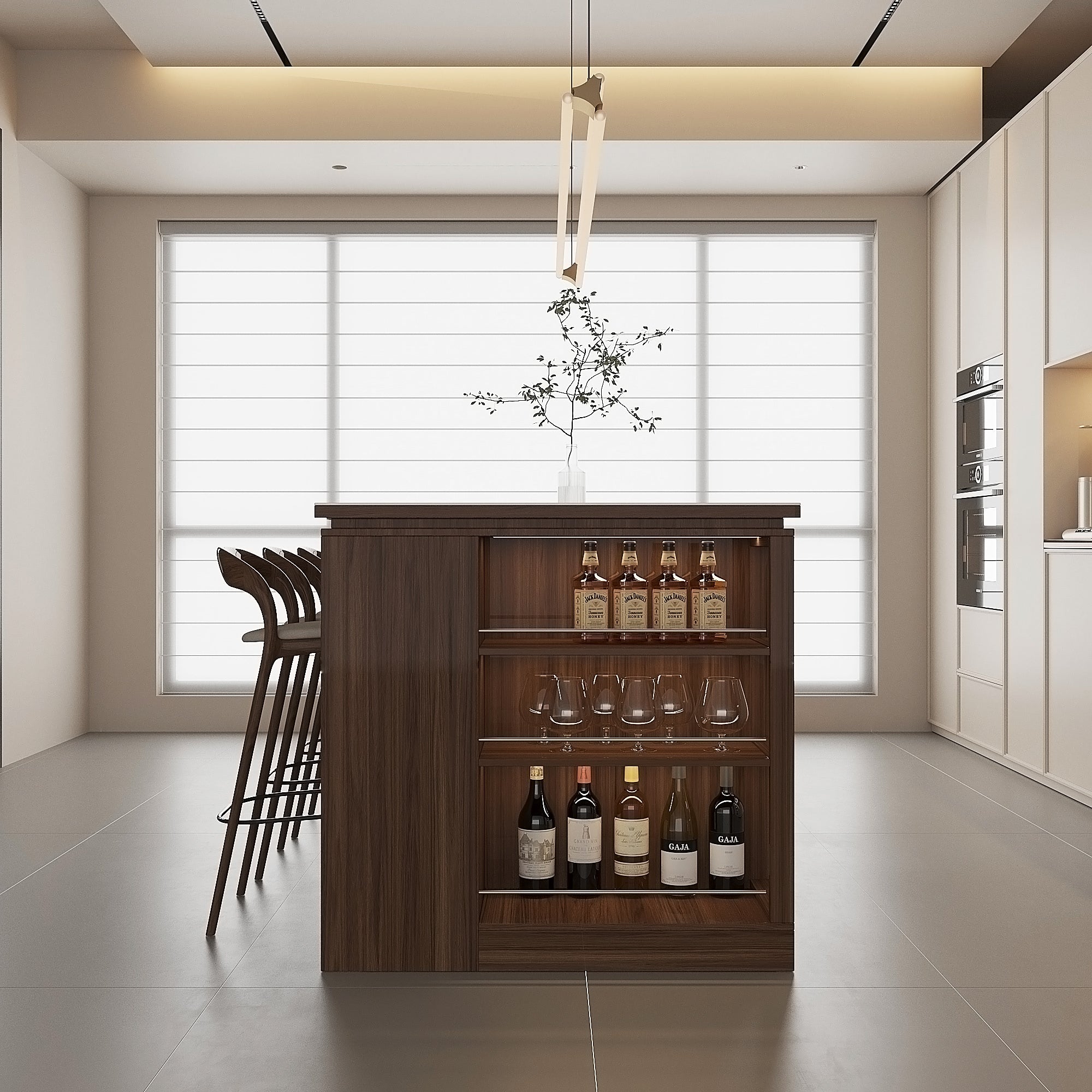 “Archchic 72'' Kitchen Island with Storage, Drawers & Bar Seating – Modern Ergonomic Island for Cooking, Dining & More”