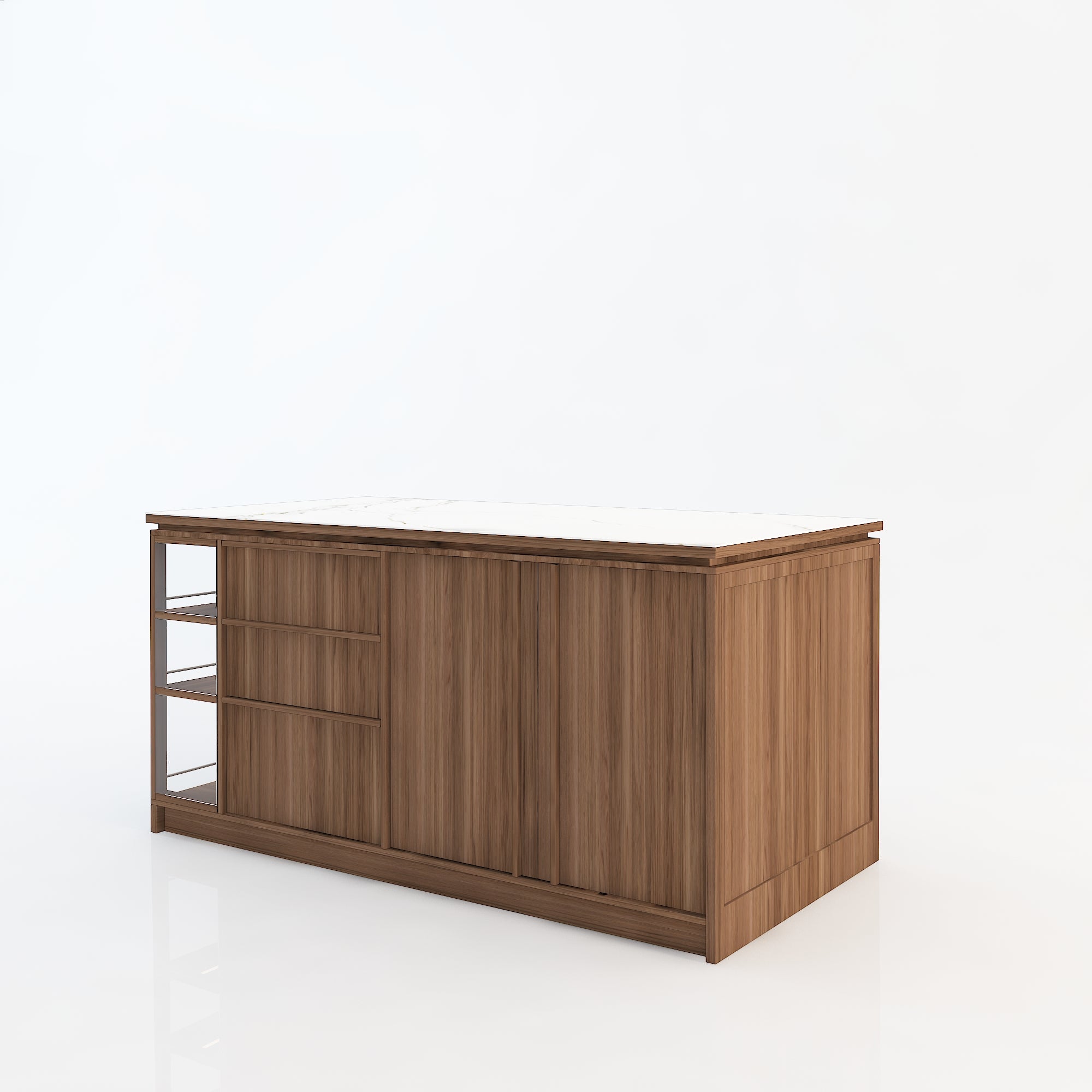 “Archchic 72'' Kitchen Island with Storage, Drawers & Bar Seating – Modern Ergonomic Island for Cooking, Dining & More”