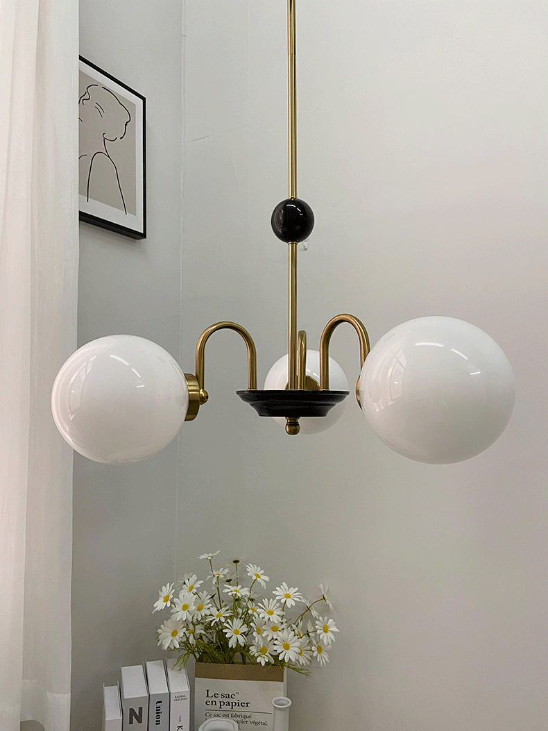 Classical French ball molecular chandelier