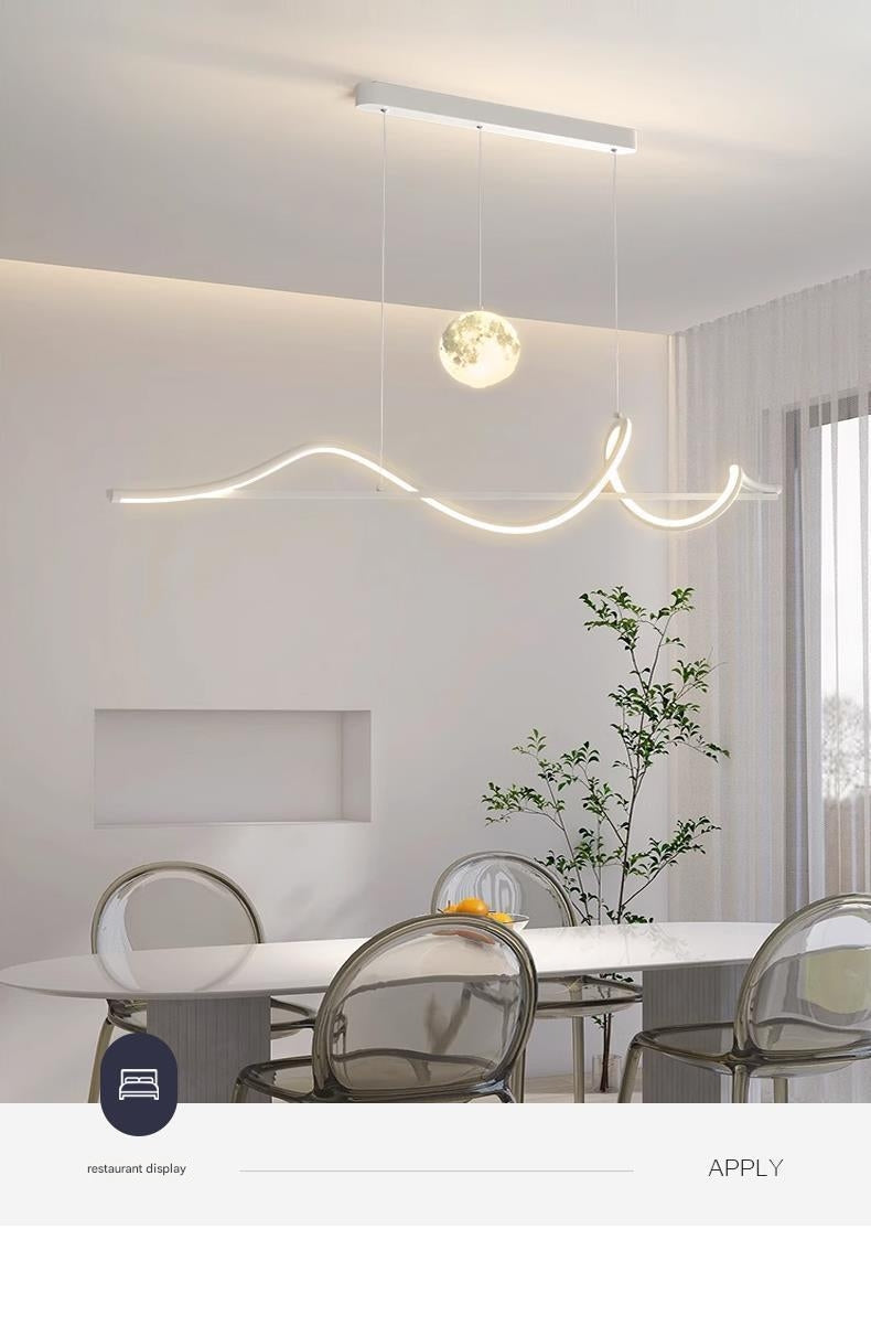 Modern pendant lighting for kitchen island