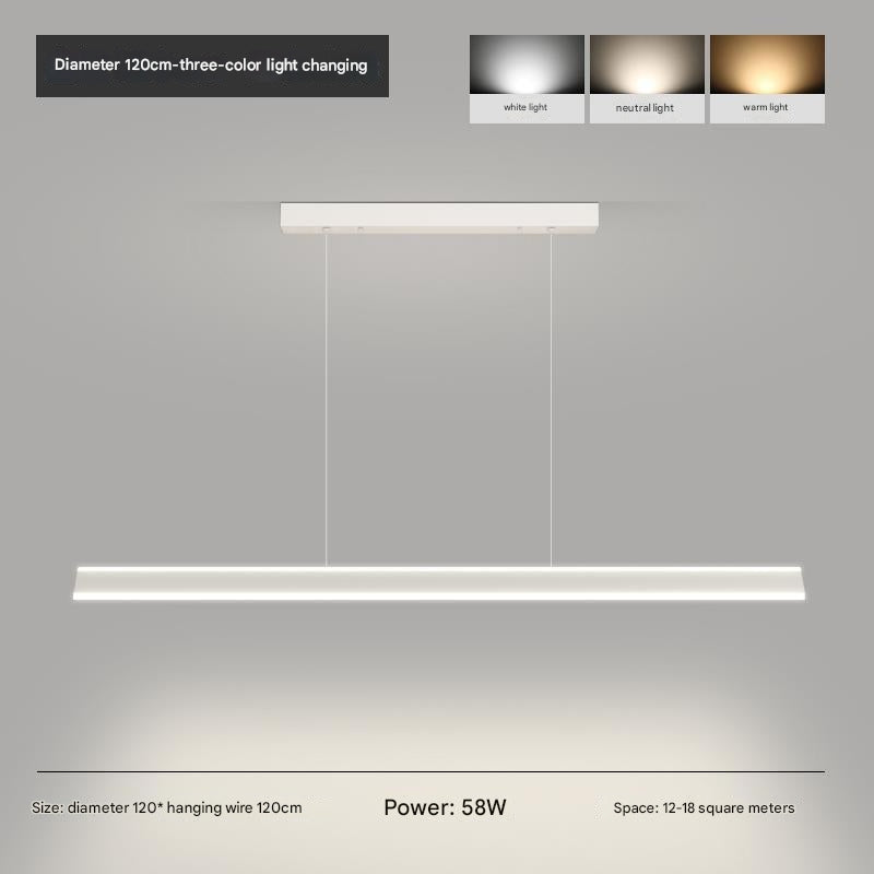 Modern Ceiling Chandelier Light, Anti Flicker Pendant Lamp with Remote Control Dimmable 3 Color Mode & Brightness (Warm Cool Neutral Light) for Kitchen Bar