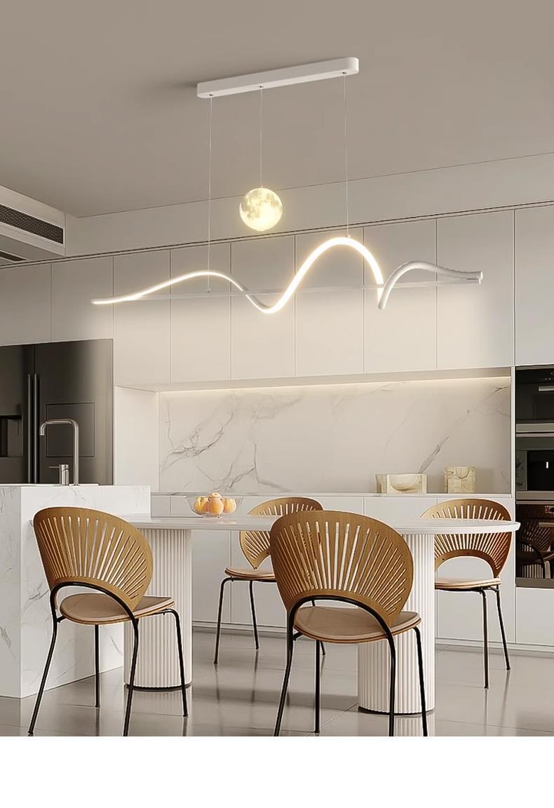 Modern pendant lighting for kitchen island