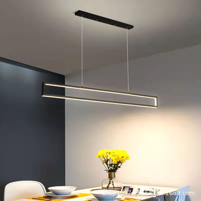 Modern kitchen island chandelier black