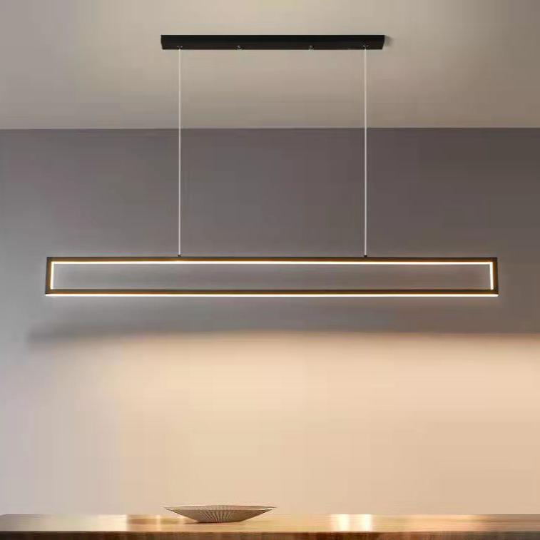 Modern kitchen island chandelier black