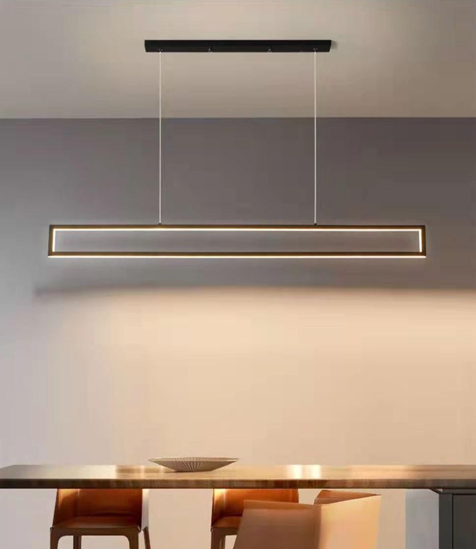 Modern kitchen island chandelier black