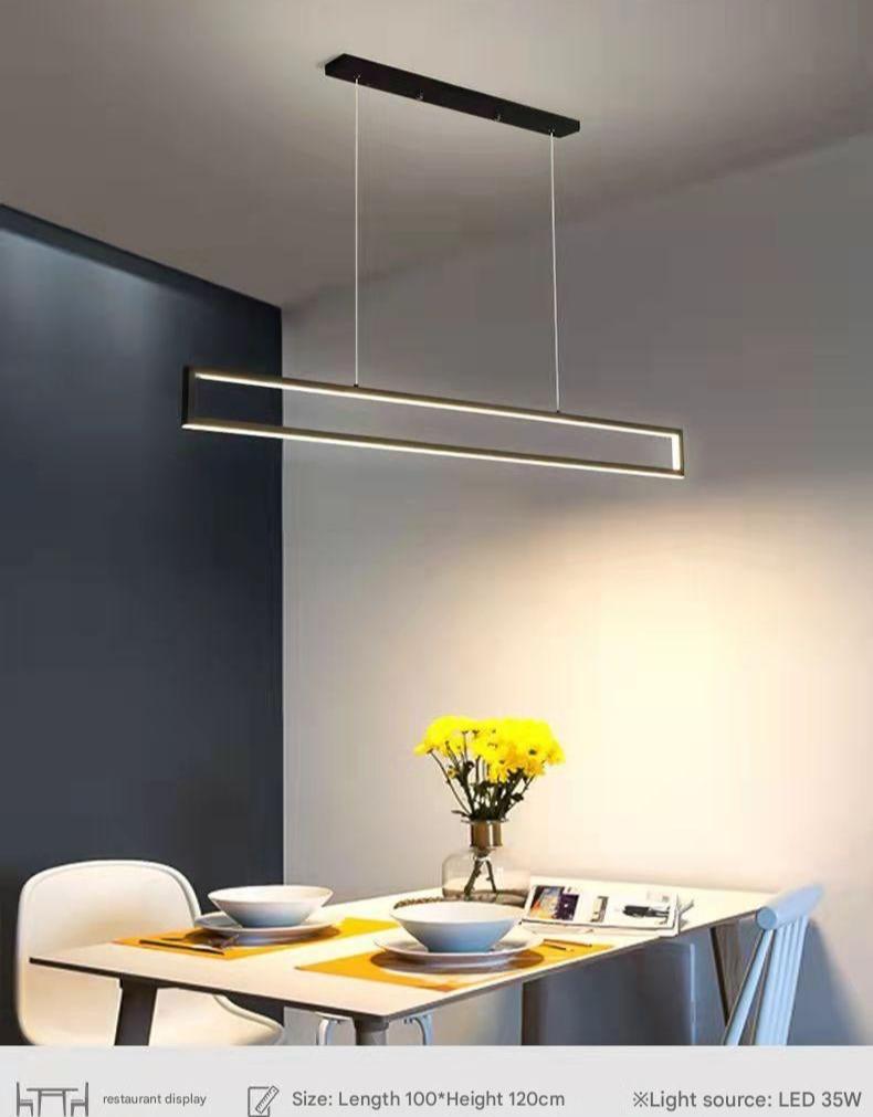 Modern kitchen island chandelier black